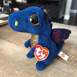 Ty Beanie Dragon  Saffire